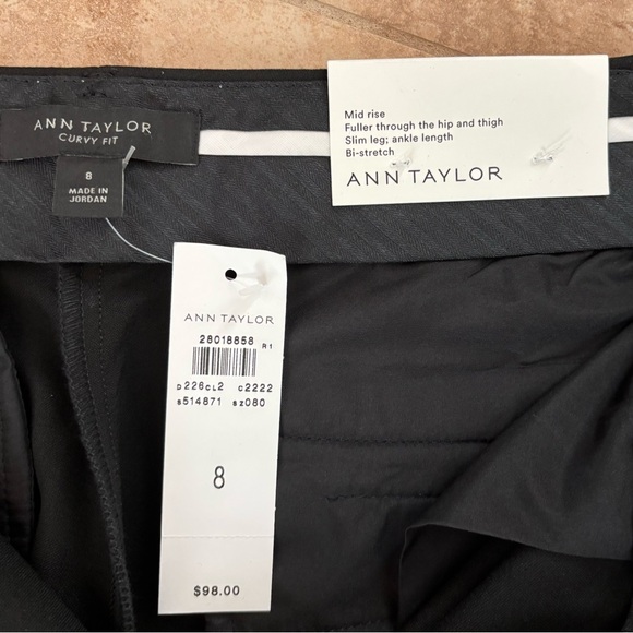 ANN TAYLOR 🖤 The Ankle Pant (Curvy) - Picture 8 of 9